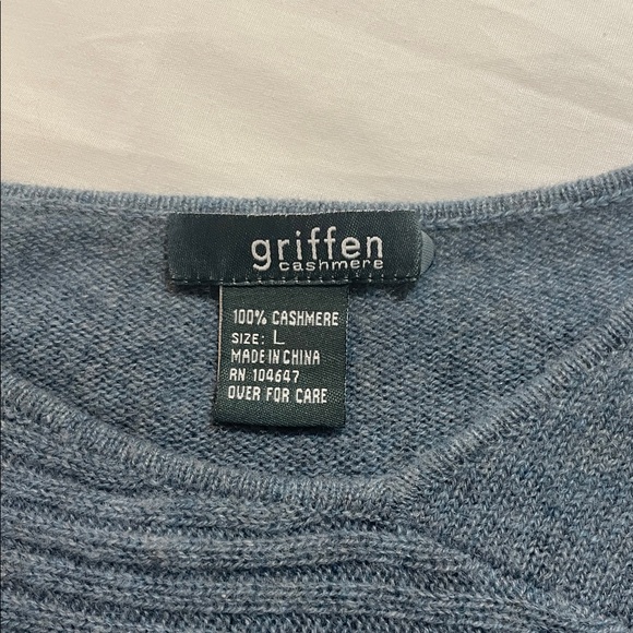 100% Cashmere sweater by Griffen size L - Picture 5 of 10